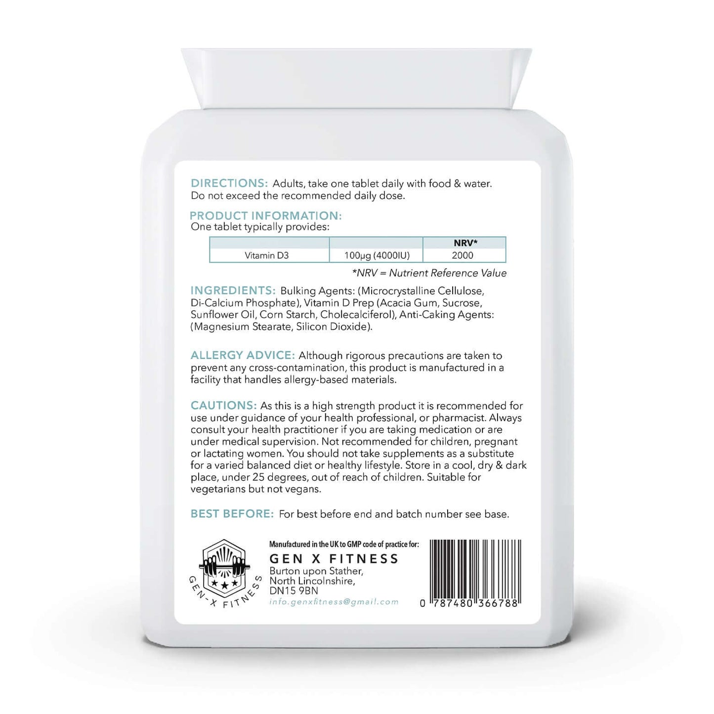 Vitamin D3 (4000 IU) – Essential Support for Active Ageing
