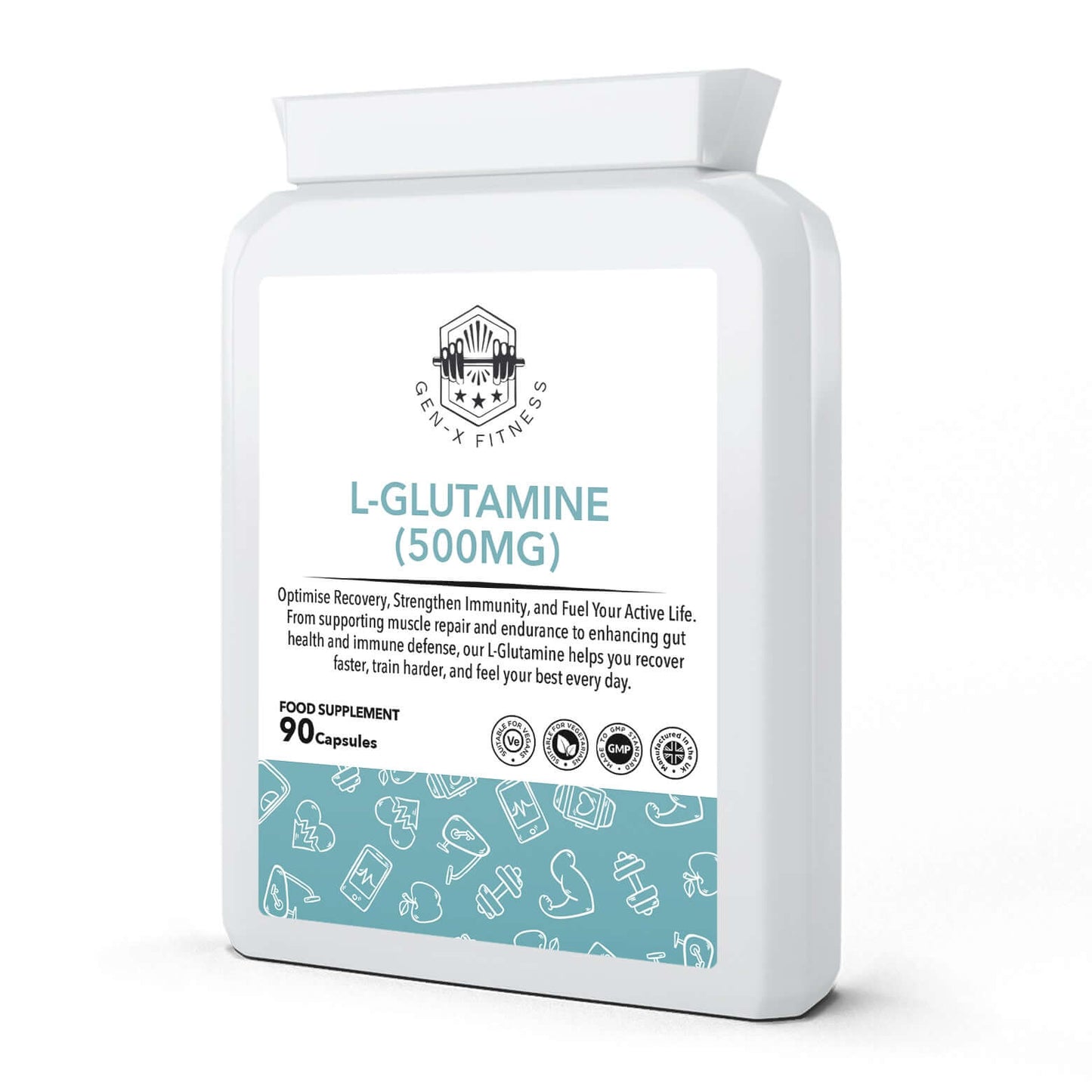Gen X Fitness - L-Glutamine (500mg) - 90 Capsules