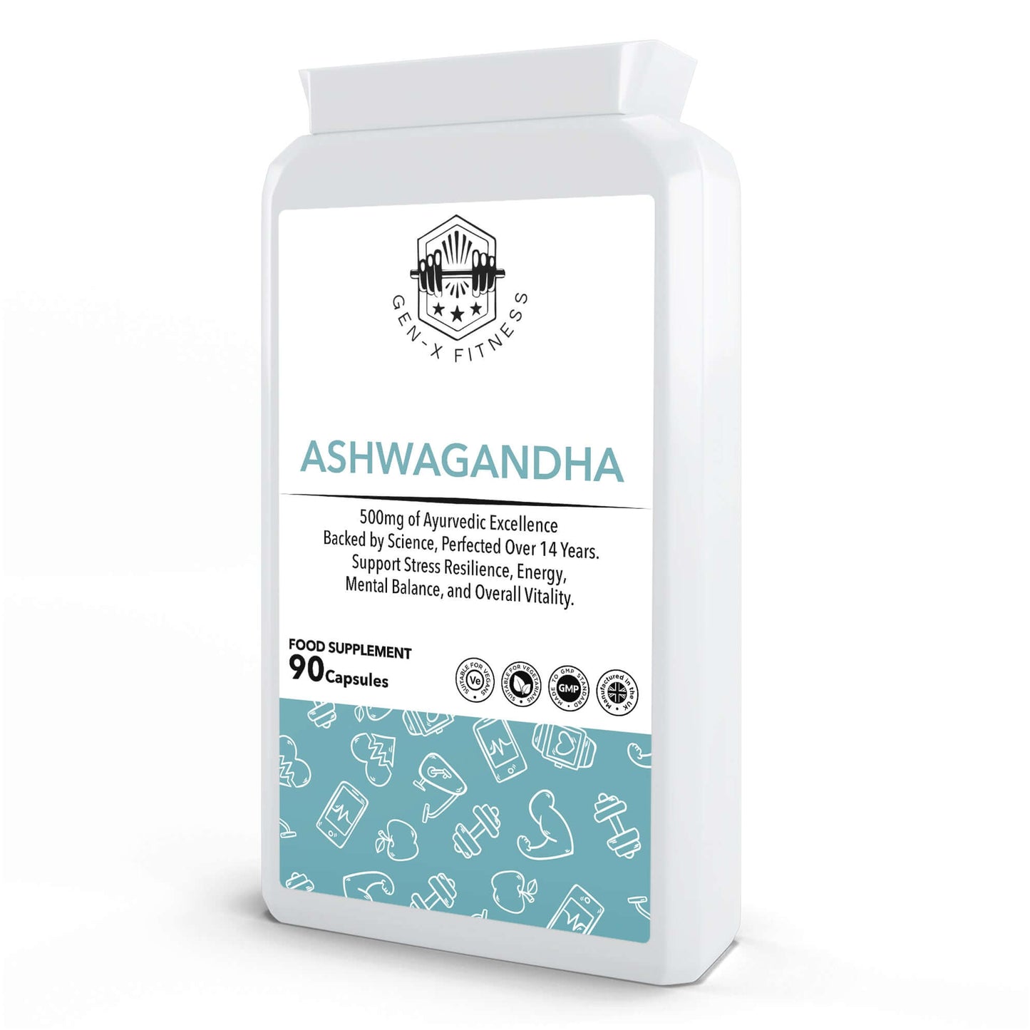 Gen X Fitness Ashwagandha 500mg 90 Capsules – Empower Your Mind, Body, and Spirit
