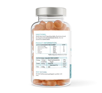Vital Collagen Gummies - 60 Pineapple Flavour Gummies - 2 months supply