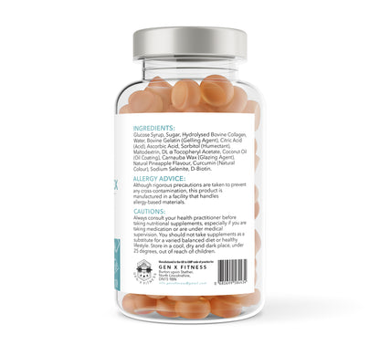 Vital Collagen Gummies - 60 Pineapple Flavour Gummies - 2 months supply